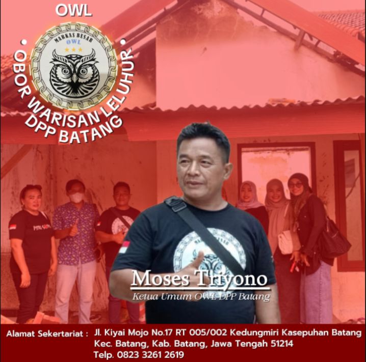 Ketua Ormas OWL Batang Triyono Moses Siap Terjun ke Masyarakat 