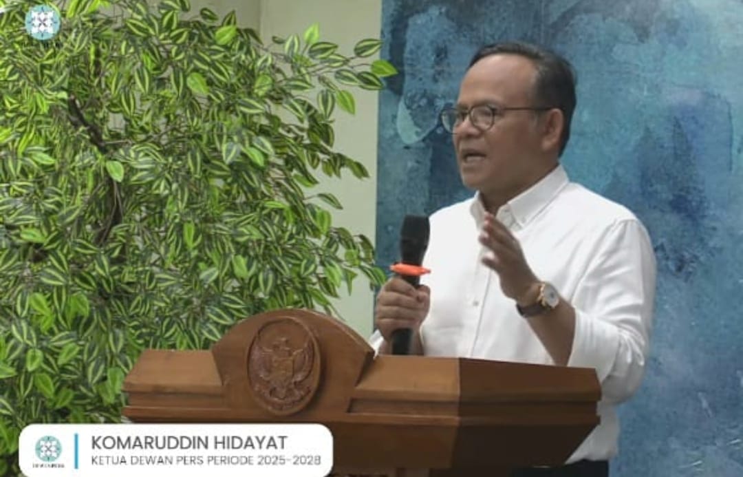 Plt. Ketua Umum SWI Herry Budiman Ucapkan Selamat kepada Komaruddin Hidayat sebagai Ketua Dewan Pers 2025–2028