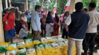 1,8 Ton Beras Ludes di Gerakan Pangan Murah Polsek Kedungwuni