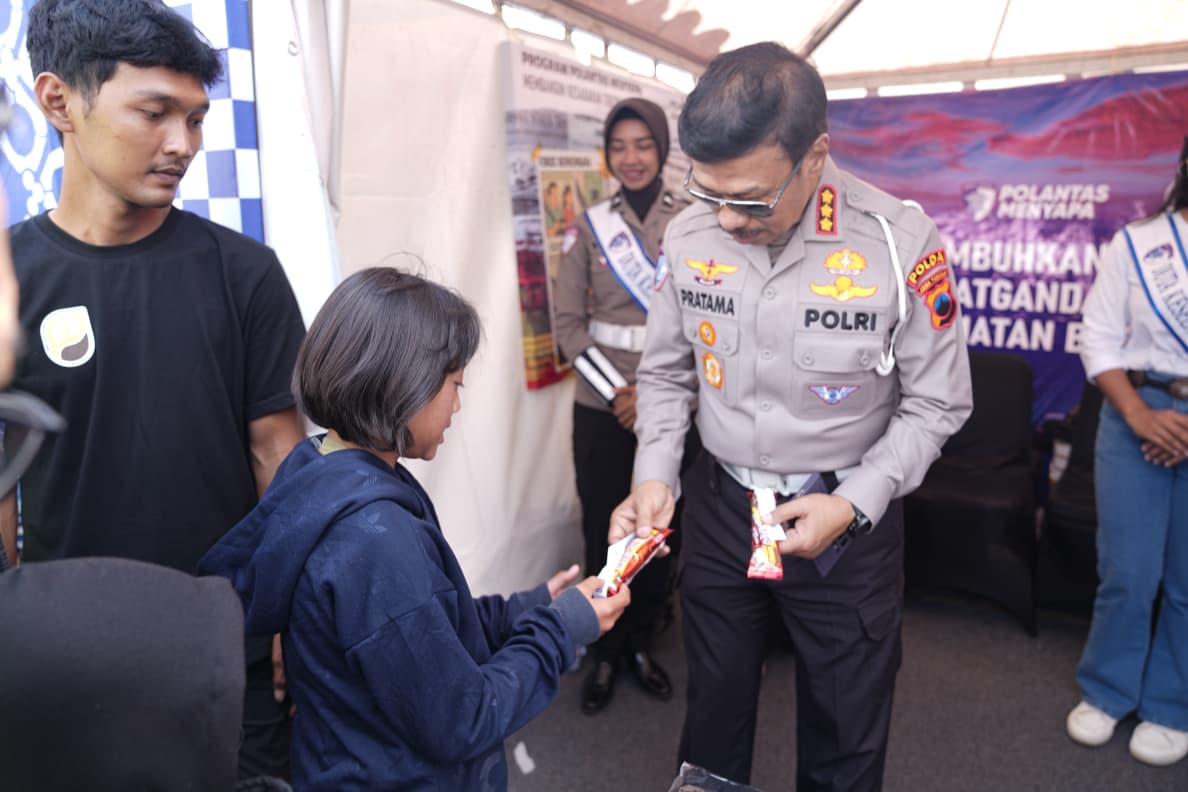 Korlantas Polri Suarakan Keselamatan Berlalu Lintas di Dieng Culture Festival 2025