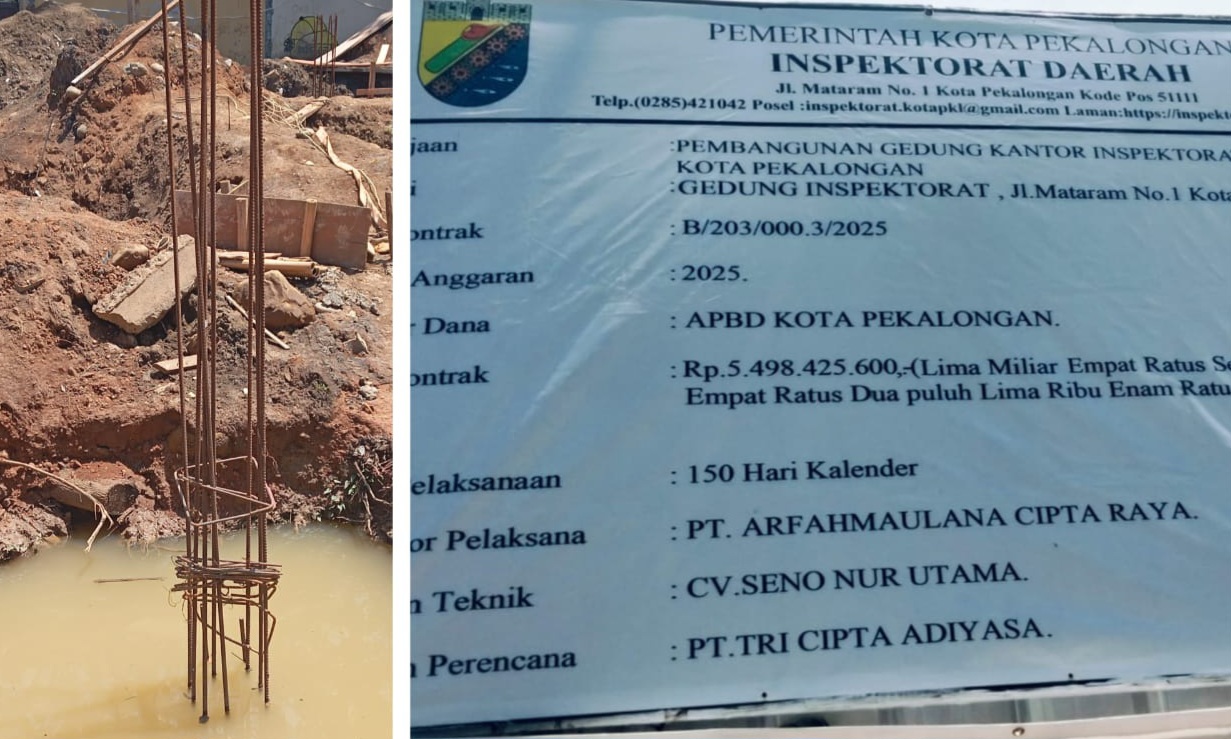 Proyek Gedung Inspektorat Pekalongan Rp5,49 Miliar Disorot, GNPK RI Minta Pengawasan Ketat