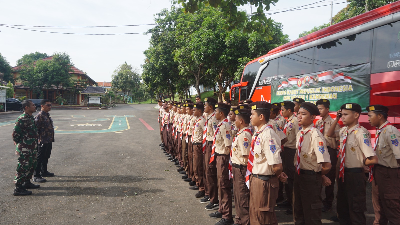 SMK N 1 Kandeman Kirim 50 Siswa Ikuti Pelatihan Kadet di Rindam Diponegoro