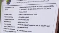 GNPK-RI: Ada Dugaan Ketidaksesuaian Material dan Pelanggaran K3 di Proyek Gedung Kelurahan Panjang Baru