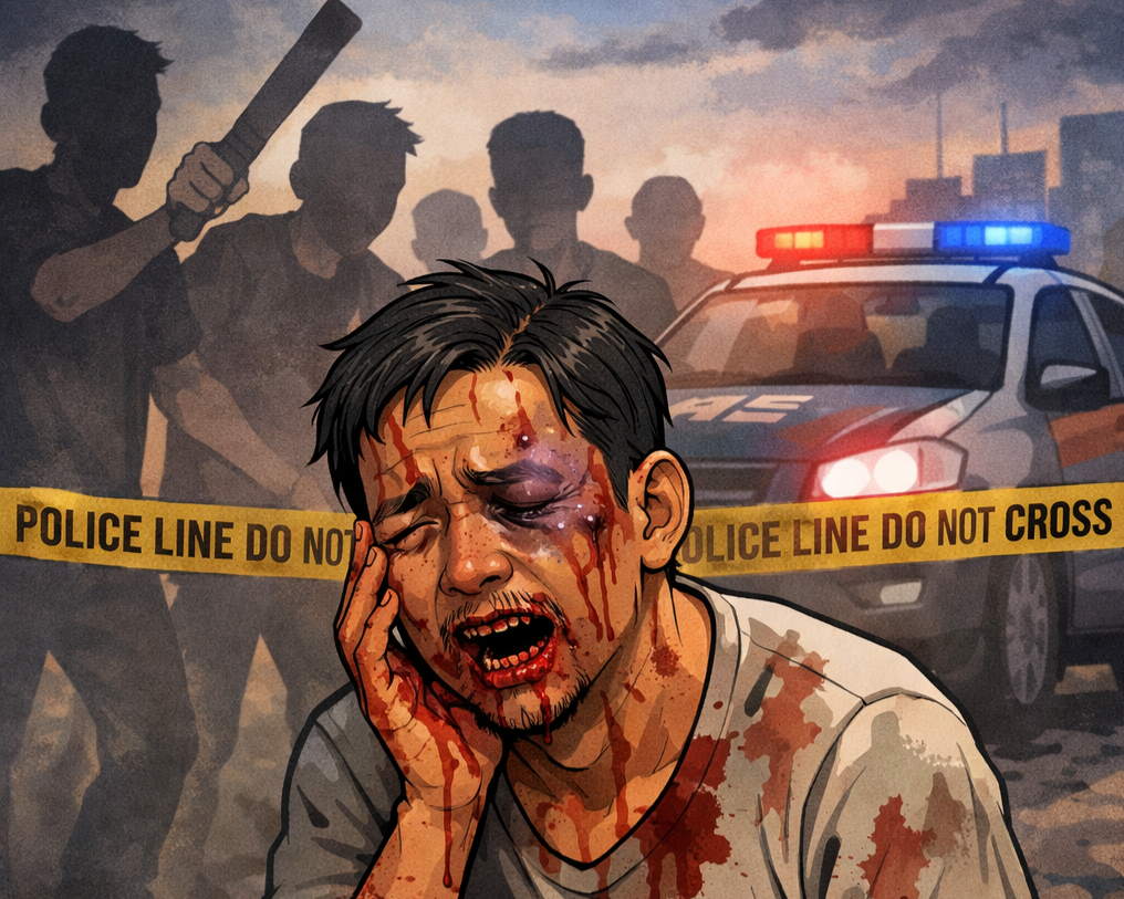 Geger, Warga Pekalongan Diduga Dikeroyok di Lapangan Asparagas, Gigi Korban Lepas